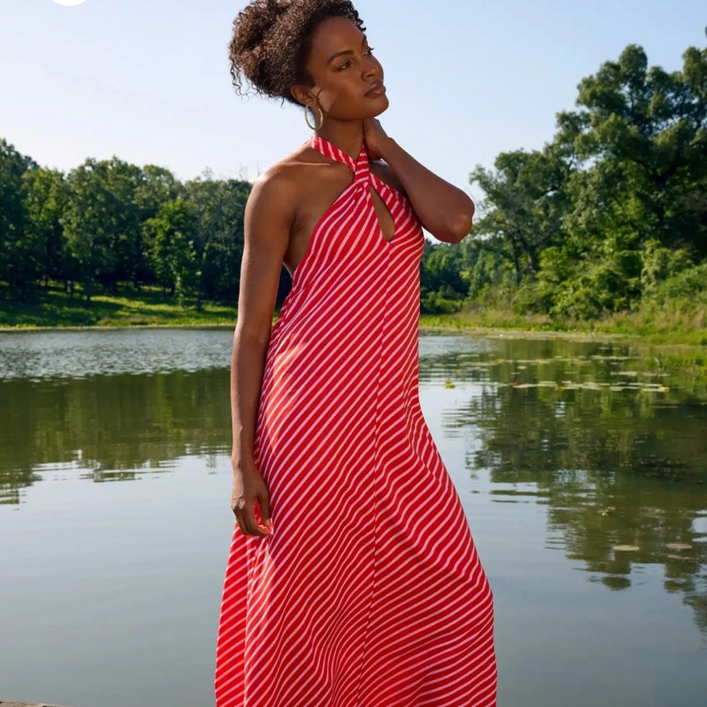 Sugarlips Chrissy Halter Maxi Dress S